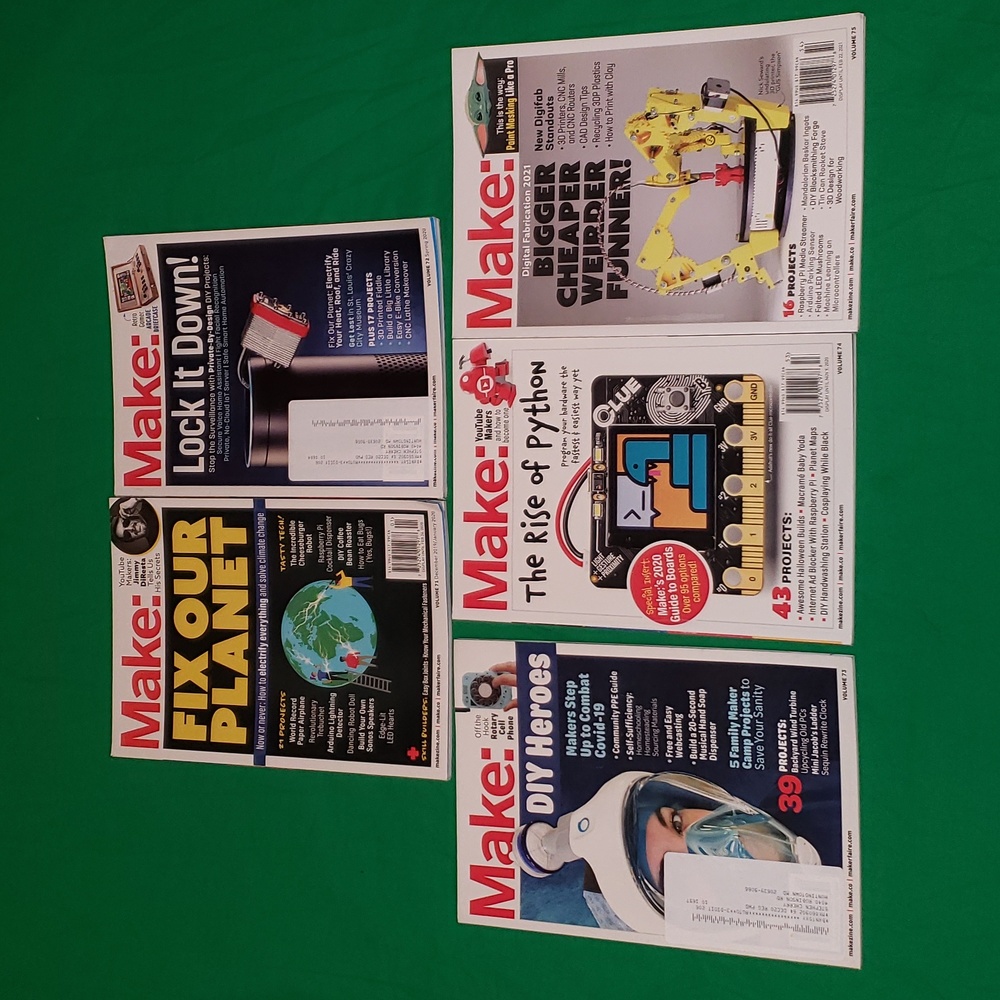 Make: Magazine Volume 71 - 75 2019 2020 2021